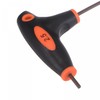 sourcing map 2.5mm Hex Key T-Handle Dual End Wrench Spanner,