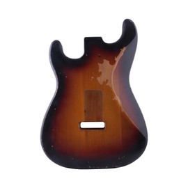 Sunsmile Relic Electric Guitar Body Nitro Top Alder Wood ST Style DIY Guitar Body H-S-H Route 3 Tone Sunburst Relic.