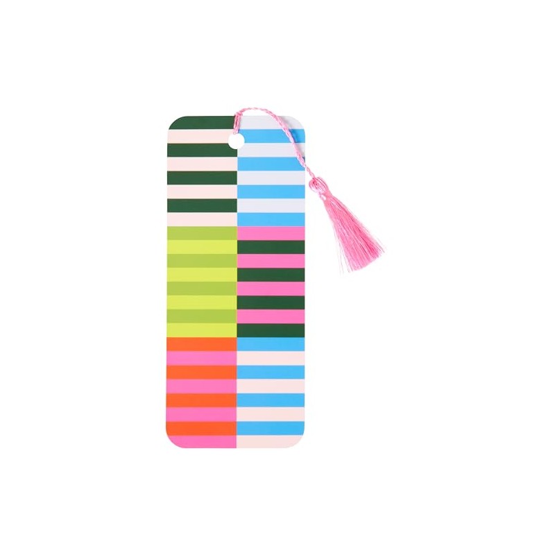 C.R. Gibson CBMP-25648 Bold Stripe Bookmark with Tassel, 2.5" W