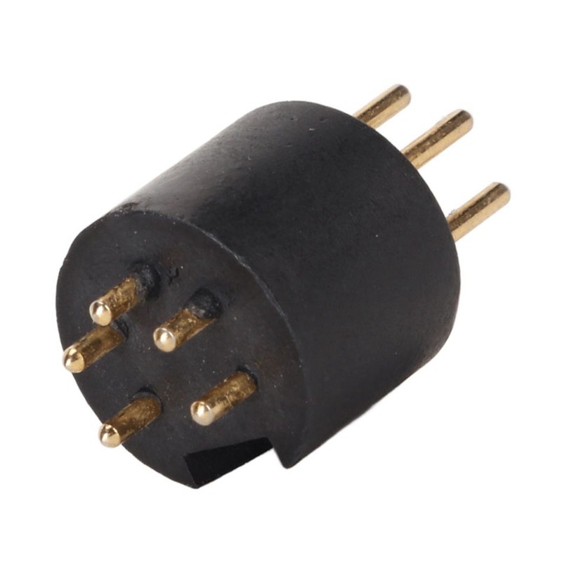 Vinyl Turntable 5 Pin DIN Gold Plated Male Plug Tonearm