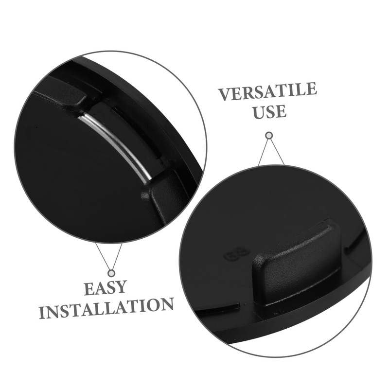 ULTECHNOVO 4pcs Wheel Center Caps for Car Outer Inner Sleek