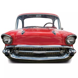 Wet Paint SC84 Red Car Large Stand in Vintage Cardboard Cutout Standup