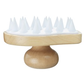 Maximex Wellness Massage Brush 2-in-1 - Waterproof Bath Brush, Wood, 9.8 x 6.5 x 8 cm, Brown