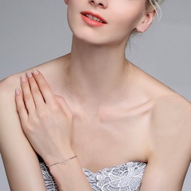 Clearine Zodiac Sign Bracelet 925 Sterling Silver CZ 12 Constellation Simple Style Bracelet for Women Girls, Sterling Silver Cubic Zirconia, Zircon