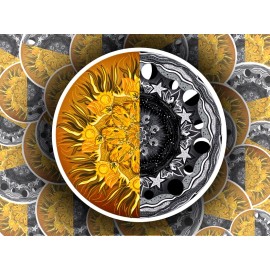 Fashion Jewelry STAR SUN MOON YING YANG   Pendant On 925 Sterling Silver 20" Necklace Women Men