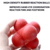 Lyfengdeam6 PCS Rubber Reaction Bounce Balls for Hand-Eye Coordination，Agility &