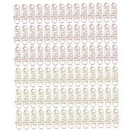 Operitacx 100St Büroklammer Clips dokumentieren Schreibwaren Mini-Binderklammern farbige Heftklammern Kanzleipapier safe clip papierklemmen Geschenkidee Buchklammern Dekorative