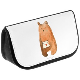 Mr. & Mrs. Panda Cosmetic Bag Bear Ich vermisse Dich - Gift, Toiletry Bag, Unhappy in Love, Teddy, Cosmetic Bag, Toiletry Bag, Teddy Bear, White, Hand Drawn