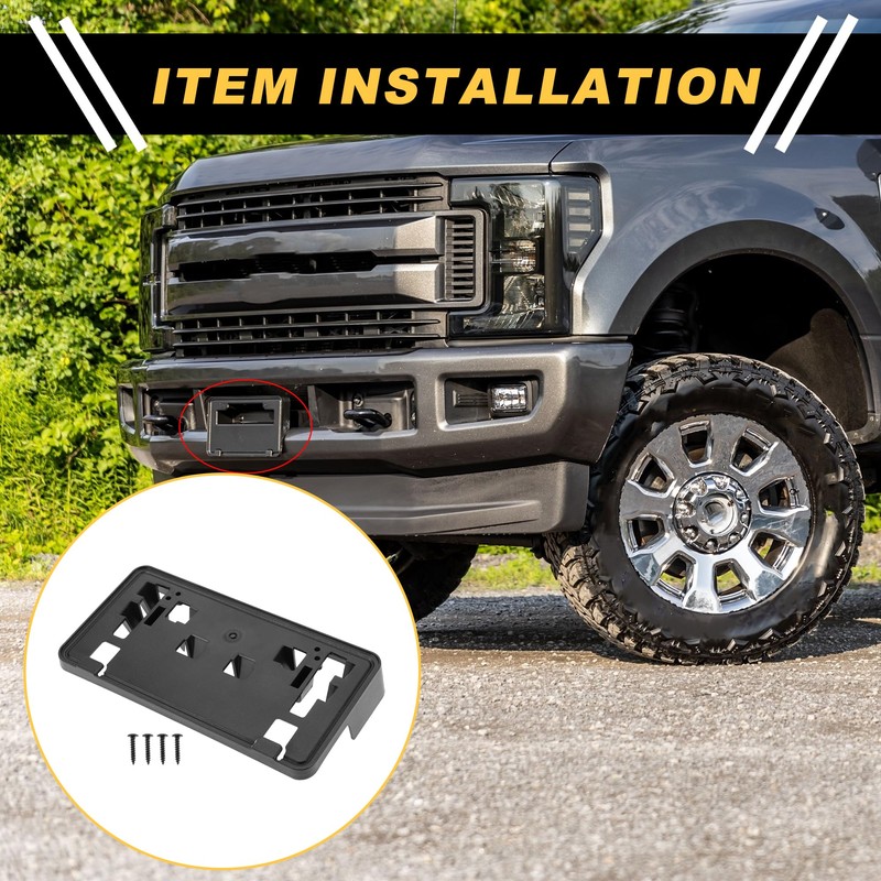 REPAIROCK License Plate Bracket for Ford F-150 2021-2023 Front Bumper