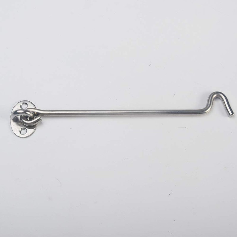 Cast Iron Galvanised/Silver Cabin Hook and Eye Shed Gate Door