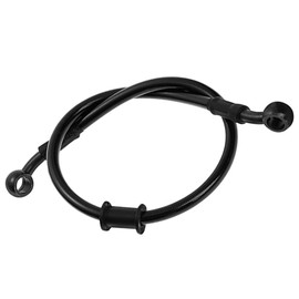 MOCNT 60 cm Motorcycle Brake Hose, Motocross Brake Line, Brake Coupling, Oil Hose, Steel Braid, Hydraulically Reinforced Brake Coupling Line, Brake, Clutch Hose, Black