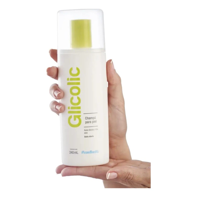 Glicolic Champú | Dermolimpiador | Exfoliante | Frasco 240ml