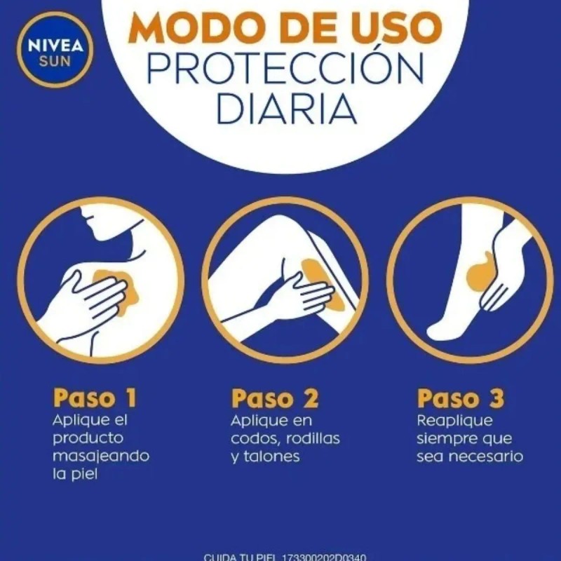 Protector Solar Nivea Sun Protección & Hidratación 50+ 125ml
