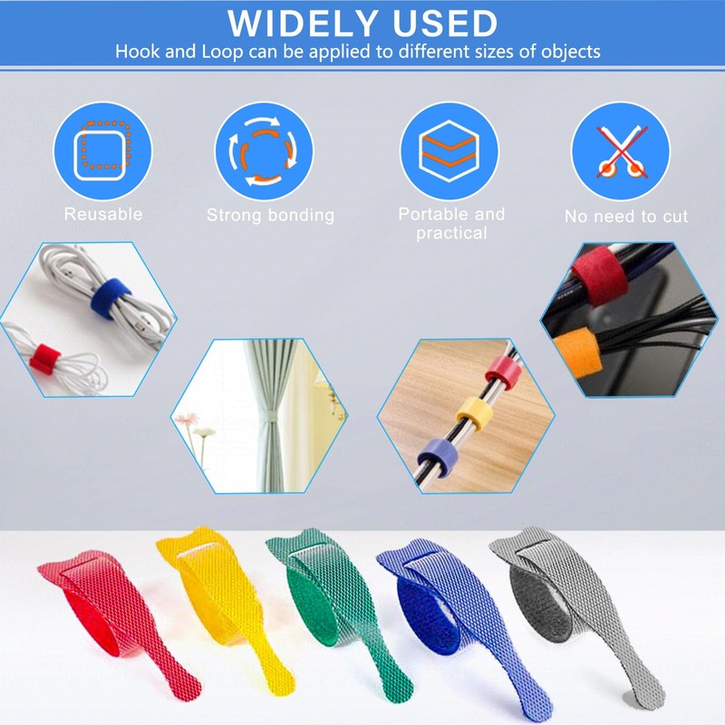 Cable Ties Resealable Tape Roll (15 cm x 12 mm)