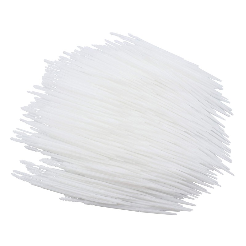 LBY Plastic Toothpicks, Interdental Toothpicks with Brush and Flat Rhombus
