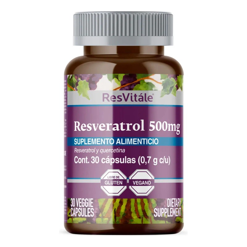 Resvitale Resveratrol 500 Mg Sin sabor