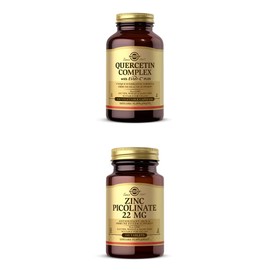 Solgar Solgar Quercetin Complex with Ester-C Plus, 100 Vegetable Capsules - 50 Servings -Supports Immune Health Zinc Picolinate 22 mg, 100 Tablets - Promotes Healthy Skin