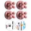 Silicone Toothbrush Holders Razor Hooks Adhesive Wall Mounted for Hanging