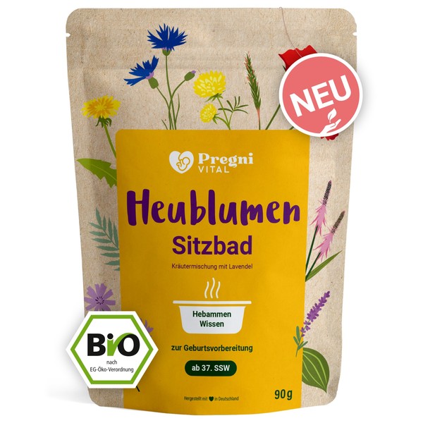 100% Organic Hay Flowers Pregnancy Bath | Hay Flower Bath for Birth Preparation from the 37th SSW - PregniVital®