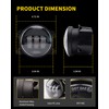 AUXLIGHT White 4 Inch LED Fog Lamps Replacements Compatible with
