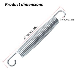 20 pcs Trampoline Springs, 7inch Heavy Duty Trampoline Springs Stainless Steel Replacement Kit, Trampoline Replacement Parts, with Puller Tool
