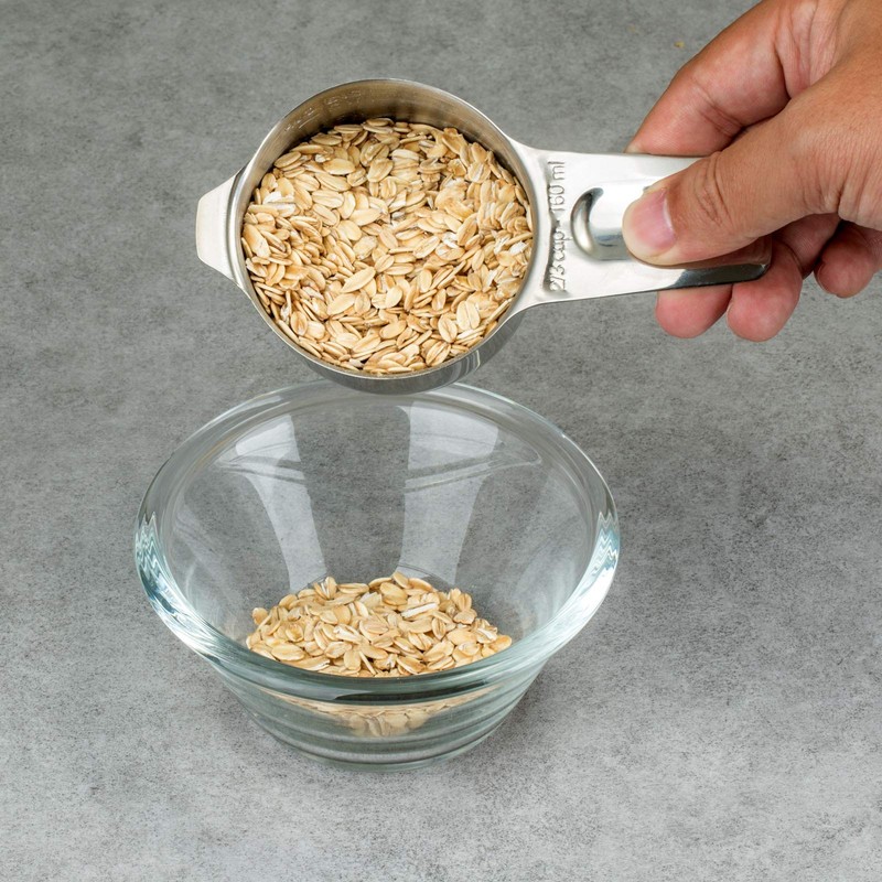 Set of 7 Heavy Duty Measuring Cups, 18/8 Stainless Steel