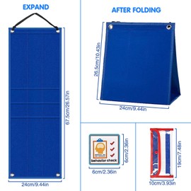 Qivine Visual Timetable for Autistic Children, Weekly Behaviour Charts for Kids with 70 Pcs Cards, Now and Next Board Autism Daily Routine Aids Tool for Kids, ADHD Chart Aid for Home School