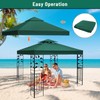 10x10 Canopy Replacement top Double Tiered Polyester Replacement Canopy for