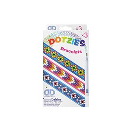 Diamond Dot Kitz Dotzies Bracelets Daisies 3pc