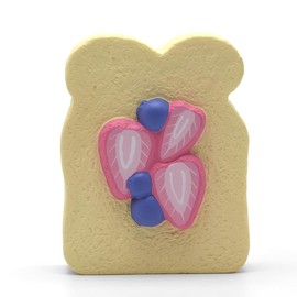 Kiibru Sliced Toast Squishy Jumbo Bread Scented Stressrelief Slow Rising Squishies Toy Collection (Yellow)