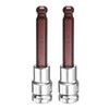 HARFINGTON 2pcs 10mm Ball End Hex Bit Socket 1/2" Square