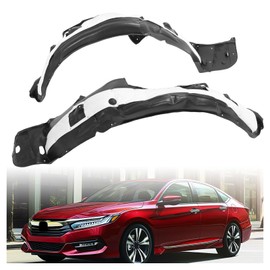 JMTAAT Front Inner Fender Liner Compatible with 2016-2017 Honda Accord Sedan Replacement for HO1248157 HO1249157 74150T2AA01 74100T2AA01 Wheel Liner Splash Shield Splash Guard Driver & Passenger Side