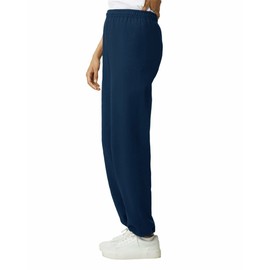 Gildan Adult Fleece Elastic Bottom Sweatpants, Style G18200, Navy, Large