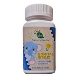 BLEN Gomitas Intelix para Niños, Mejora Rendimiento Cognitivo y Función Cerebral, 30 Piezas