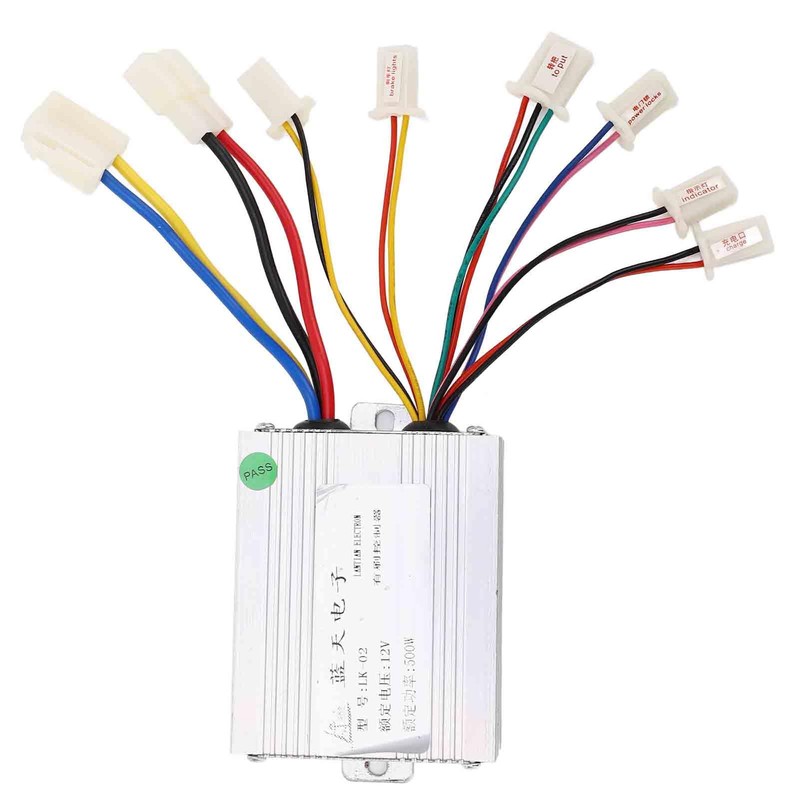 Bike Motor Controller Kit, 12V 500W Brushed Motor Speed Controller