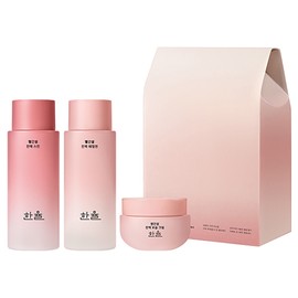 Hanyul Red Rice Essence Moisturizing Elasticity Basic Cosmetics 3-piece Set / 한율 빨간쌀 진액 보습탄력 기초화장품 3종 세트