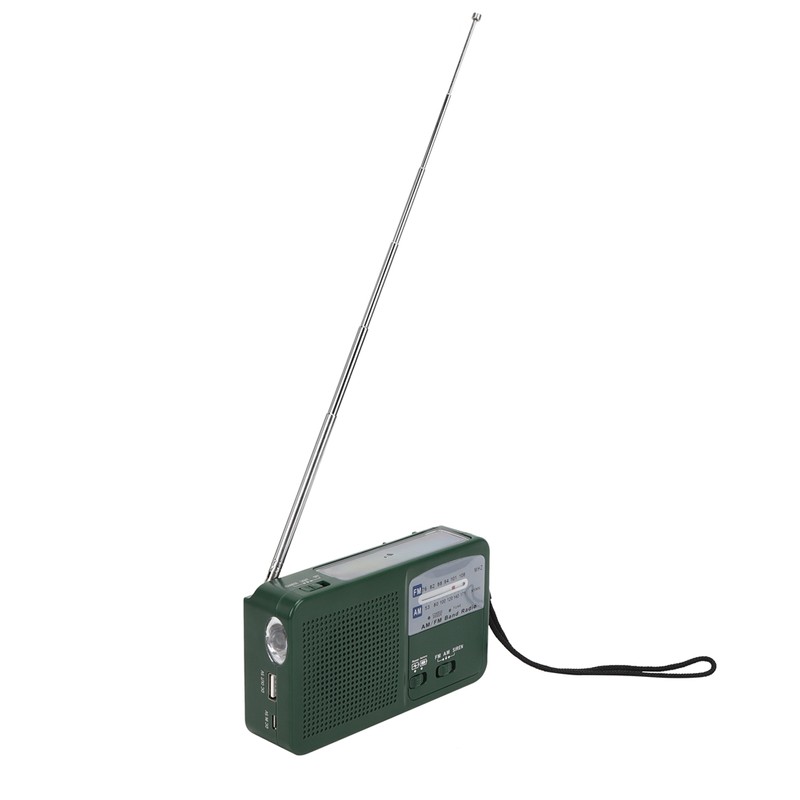 Plastic Outdoor Emergency Light Radio Hand Crank Generate Electricity Multifunction