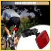 BULLSPANN Bicycle Front and Rear Reflector Kit 4pcs Mountain Bike