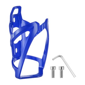 QUARKZMAN Bicycle Water Bottle Cage 5.3 Inch PC Universal Bicycle Bottle Cages Ultralight Bicycle Hydration Holders with Screws for MTB Mountain Road Gravel, Blue