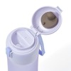 Francfranc One Touch Clear Bottle Purple Water Bottle My Bottle