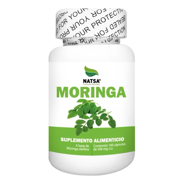 Moringa 100 Cápsulas, Calidad Premium, Regula el Azúcar, Disminuye el