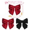 Leogony 2 Pcs Hair Bow Clips for Women, Soft Satin