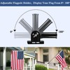 Flag Mount,Heavy Duty Flag Pole Mount Adjustable | 1 Inch