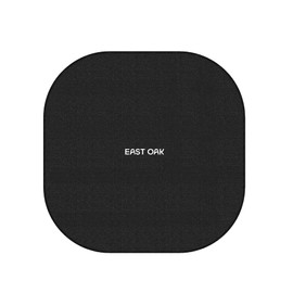 EAST OAK 36'' Fire Pit Mat for Low Smoke Outdoor Firepit Wood Burning Campfire, Portable fire Pit, Charcoal Grills, Wood Pellet Smokers, for Patio, Backyard, Deck, Garden and Poolside Use, Black