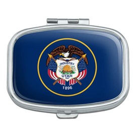 Utah State Flag Rectangle Pill Case Trinket Gift Box