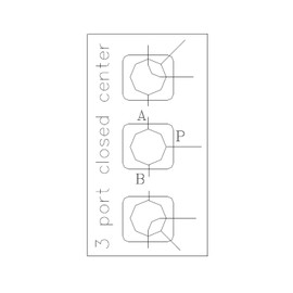 Hydraulic Rotary Diverter Valve, 3 Way, Closed Center, 16 GPM, #8 SAE Ports