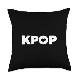 KPOP Heart Cute Korean Music Icon Graphic Throw Pillow