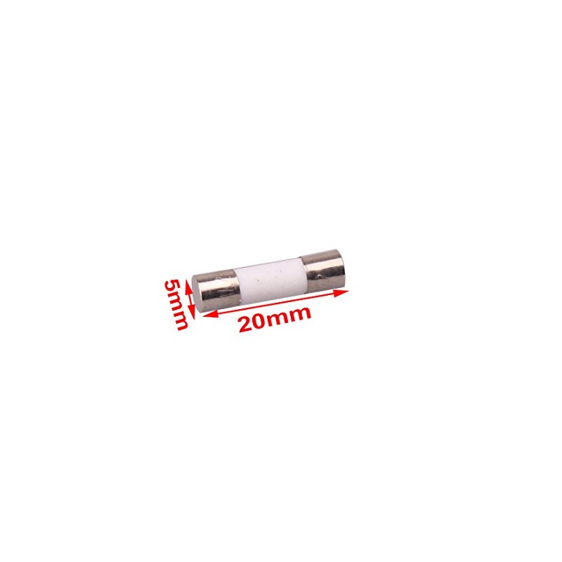 QBGTFAK 100pcs Quick Blow Ceramic Tube Fuse Assorted Kit Amp