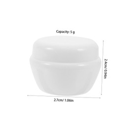 Outanaya 40pcs Mushroom Shape Plastic Cream Jars Leakproof Travel Lotion Containers Portable for Cosmetics and Art Supplies Storage