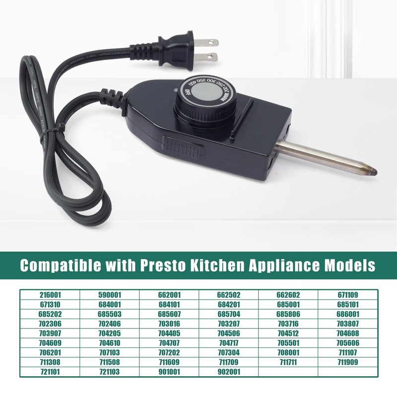 YUXIVCNE 06900 Probe Temperature Control Thermostat Cord Compatible With Presto
